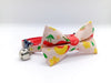 Apple Pattern Cat Pet Kitten Hand Made Fabric Bow, Scarf Neck Collar with Bell
