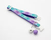Pet Cat Neck Collar with Double Bell Glitter Mermaid Print