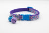 Glitter Mermaid Print Pet Cat Neck Collar with Double Bell