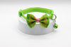 Polka Dots Bow Style Cat Kitten Neck Collar With Bell