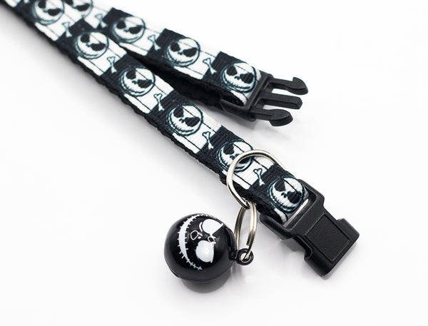 Cat Kitten Skellington Cartoon Bell with Adjustable Neck Collar