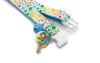 Premium Quality Nylon Pet Cat Kitten Neck Collar with Rainbow Color Lollipop Pendant