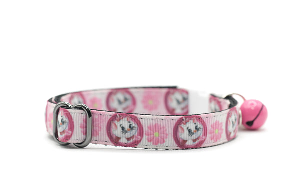 Kitten Pet Neck Collar Cat Face Pendant Premium Quality Nylon with Bell