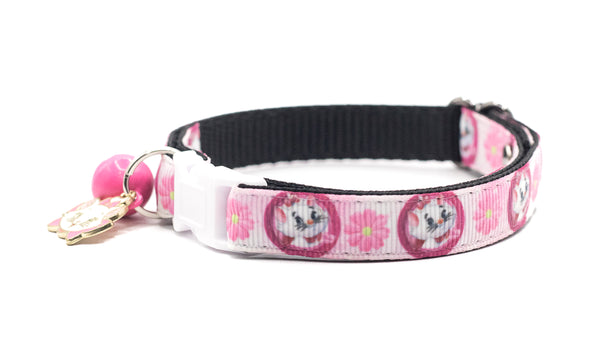 Kitten Pet Neck Collar Cat Face Pendant Premium Quality Nylon with Bell