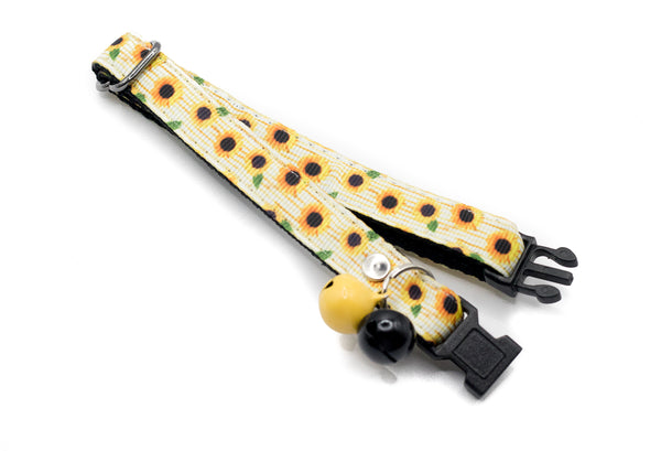 Premium Quality Nylon Sun Flower Print Cat Kitten Pet Neck Collar