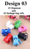 Baby and Pets Poo Dispenser Garbage Bags Disposal Bone and Capsule Shape Box With Roll