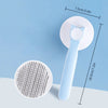 Self Cleaning Grooming Steel Comb Pin Cat Hair Portable Brush