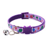 Pet Cat Neck Collar Lollipop Print with Regular Cute Bell