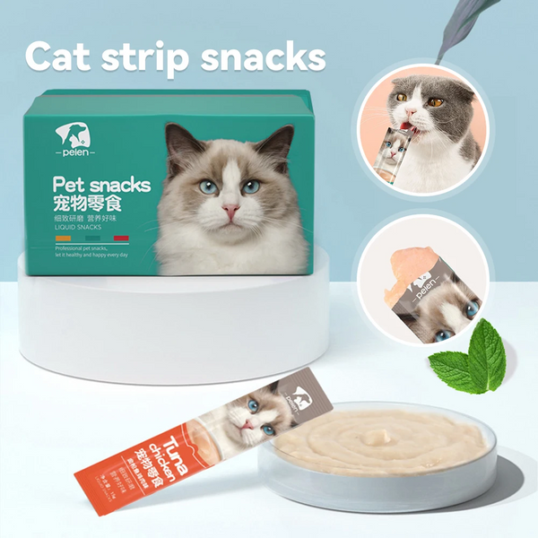 Cat Snacks Strips Sticks Creamy Treat Food Tuna Chicken