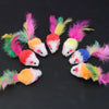 03 Pcs Kitten Cat Random Mouse Tail Feather Toy