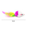 03 Pcs Kitten Cat Random Mouse Tail Feather Toy