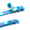 Diamond Pattern Cat Kitten Neck Collar with Bell Lovely Pet