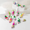 03 Pcs Kitten Cat Random Mouse Tail Feather Toy