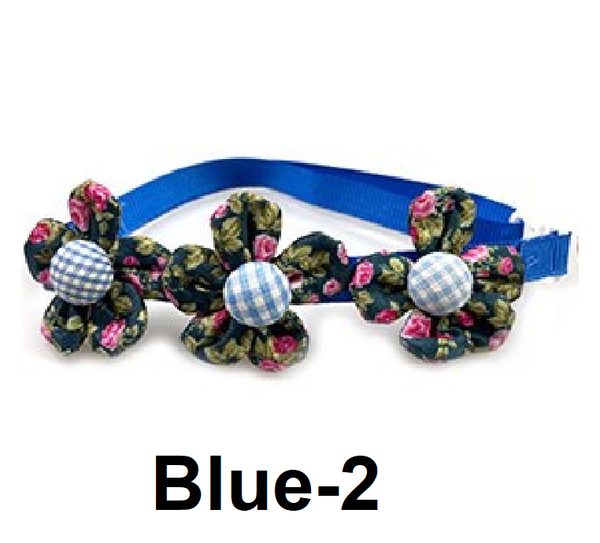 Pet Cat Kitten Nylon Printed Floral Neck Collar