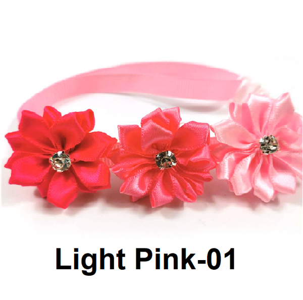 Pet Cat Kitten Neck Floral Ribbon Collar