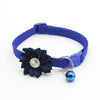 Floral Style Cat Kitten Neck Collar With Bell