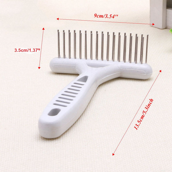 Hair Remove Grooming Tool Comb Brush Pet Cat Thick Stainless Steel Pins