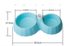 Dual Food Water Dispenser Pet Bowl