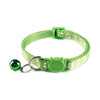 Matching Buckle Pet Cat Paw Neck Collar with Regular Cute Bell
