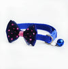 Polka Dots Bow Style Cat Kitten Neck Collar With Bell