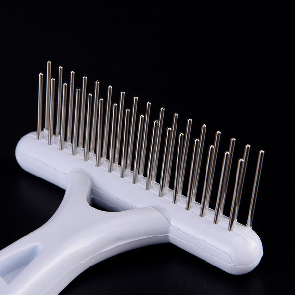 Hair Remove Grooming Tool Comb Brush Pet Cat Thick Stainless Steel Pins