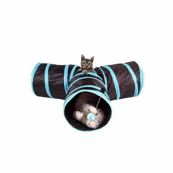 3 Way Pets Tunnel Tube Toy for Kittens Cat Puppies Rabbits