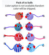 2pcs Pet Cartoon Mouse Cat Kitten Nylon Rope Ball Toy