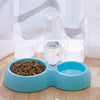 Dual Food Water Dispenser Pet Bowl