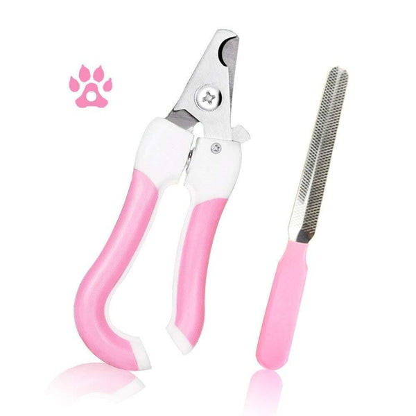 Stainless Steel Cat Dog Pets Nail Cutter with Filer Care Scissors Clippers