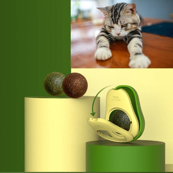 Avocado Natural Catnip Wall Mint Ball For Kitten Cat Interactive Grooming