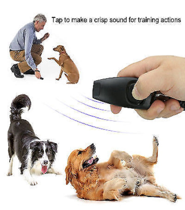 2 In 1 Pet Dog Training Clicker Cat Training Whistles