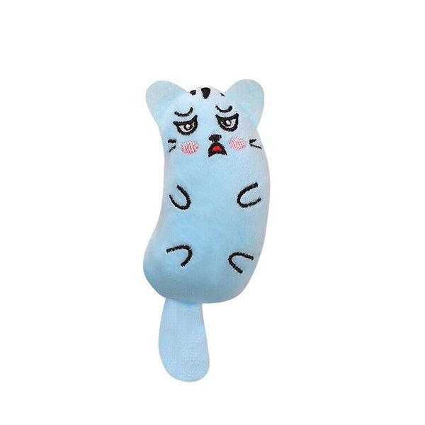 Kitten Chewing Thumb Bite Mint Claws Plush Cat Grinding Catnip Toys Pillow