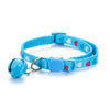 Pet Cat Kitten Neck Adjustable Collar With Big Bell Heart Print