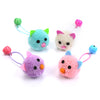 Cat Face Plush Toy with Big Bell For Cat Kitten