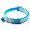 Moon and Star Pattern Cat Nylon Neck Collar With Regular Bell