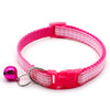 Polyester Adjustable Pet Cat Kitten Nylon Neck Collar With Regular Bell