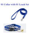 Golden Paw Small Breed Pet Nylon Neck Collar Bell with Leash