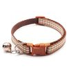 Polyester Adjustable Pet Cat Kitten Nylon Neck Collar With Regular Bell