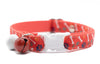 Premium Quality Nylon Bone Paw Print Cat Kitten Pet Neck Collar with Double Bell