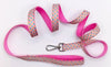 Dogs Small Breed Puppies Pet Cat Hand Made Pink Dots Pattern Leash