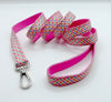 Dogs Small Breed Puppies Pet Cat Hand Made Pink Dots Pattern Leash