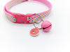 Cat Kitten Neck Collar with Pink Heart Pendant
