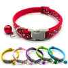 Adjustable Pet Cat Nylon Polyester Neck Collar With Regular Bell