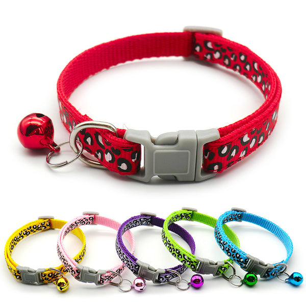 Adjustable Pet Cat Nylon Polyester Neck Collar With Regular Bell