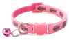 Kitten Adjustable Pet Cat Nylon Neck Collar With Regular Bell Fish Print