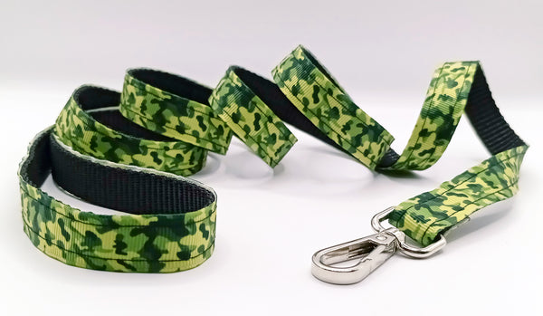 Army Printed Pet Cat Hand Made Leash with Steel Hook Small Breed Dogs
