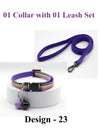 Pet Cat Small Breed Hand Made Neck Collar Double Bell with Leash