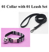  Skellington Cartoon Bell with cat Kitten Pet Neck Collar and Leash