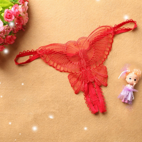 Briefs Embroidery Panties Thong Underwear Lingerie Women