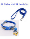 Donald Duck Face Pendant Kitten Cat Neck Collar and Leash